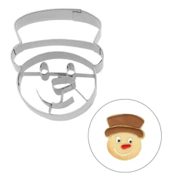 Stainless Steel Snowman Head Cookie Cutter, 6cm