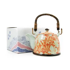 Suisen Red Japanese Teapot