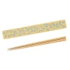 Takenaka Wooden Chopsticks in Floral Yellow Case