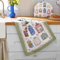 Tea Tins Cotton Tea Towel