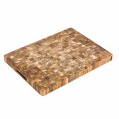 Teakhaus End Grain Butcher Block Rectangular Cutting Board, Medium