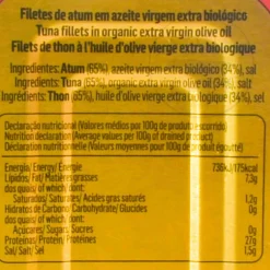 Tenorio Natural Tuna Fillet in Organic Olive Oil, 120g