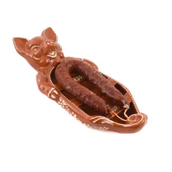 Terracotta Chorizo Pig Serving Dish, 33cm