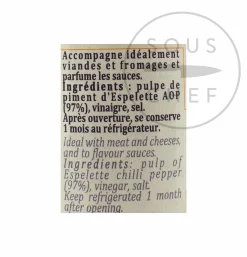 Terre Exotique Espelette Chilli Pepper Puree, 90g