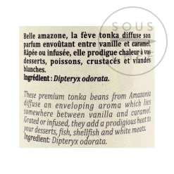 Terre Exotique Tonka Bean, 50g