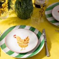 The Platera Conchi Chicken Porcelain Side Plate, 21cm