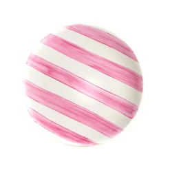 The Platera Pink Stripe Porcelain Dinner Plate, 27.5cm
