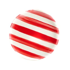 The Platera Red Stripe Porcelain Dinner Plate, 27.5cm