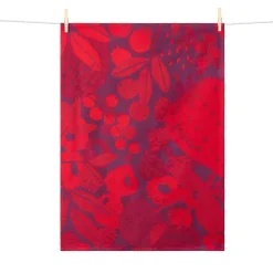 Tissage Moutet Red Fruits French Jacquard Tea Towel