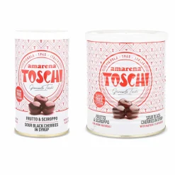 Toschi Sour Black Cherries in Syrup
