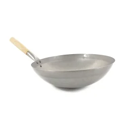 Traditional Round-Base Carbon Steel Wok