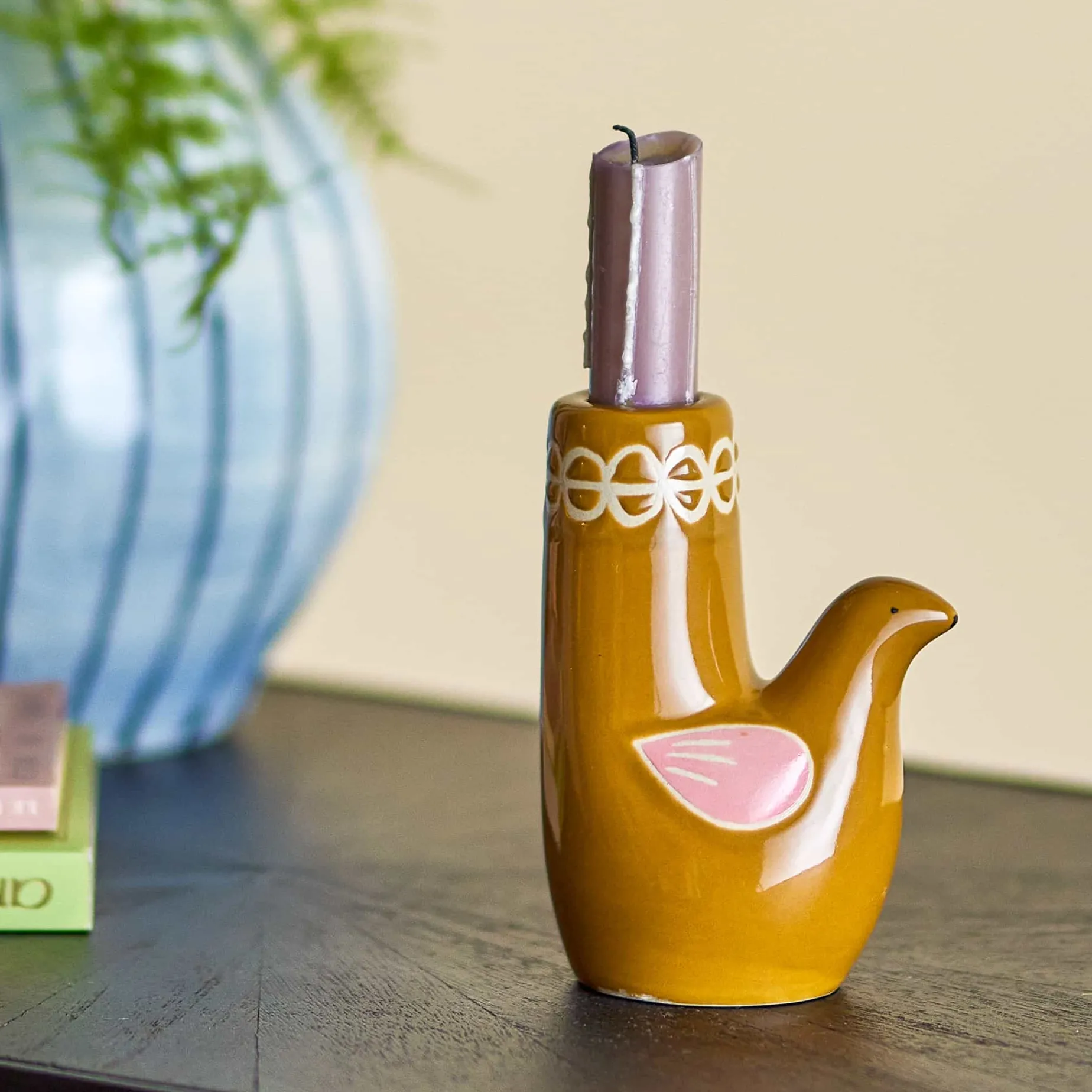 Trudy Brown Bird Candle Holder