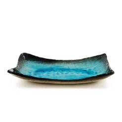 Turquoise Crackle Glaze Platter