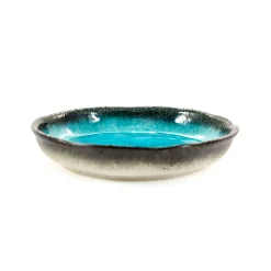 Turquoise Large Round Dish, 21.5cm dia x 4cm high