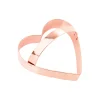 Vintage Style Copper Heart Cookie Cutter with Handle