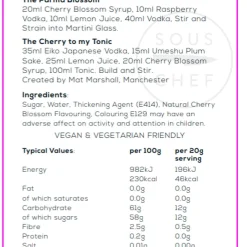William Fox Premium Cherry Blossom Syrup, 750ml