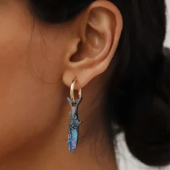 Wolf & Moon Anchovy Hoop Earrings