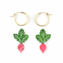 Wolf & Moon Radish Hoop Earrings