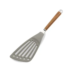 Wood Handle Nylon Slotted Spatula