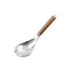 Wood Handle Stainless Steel Serving Spoon