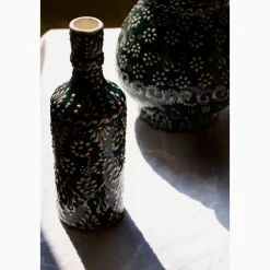 Yesil Ve Beyaz Boyali Oil Bottle, 395ml