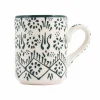 Yesil Ve Beyaz Boyali Straight Mug, 325ml