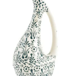 Yesil Ve Beyaz Boyali Tall Jug, 385ml