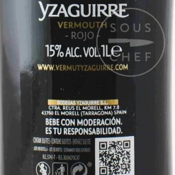 Yzaguirre Classic Spanish Rojo Vermouth, 1 Litre